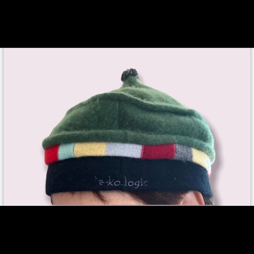 Handmade Beret Made In NY State From Recycled Cashmere Ladies S